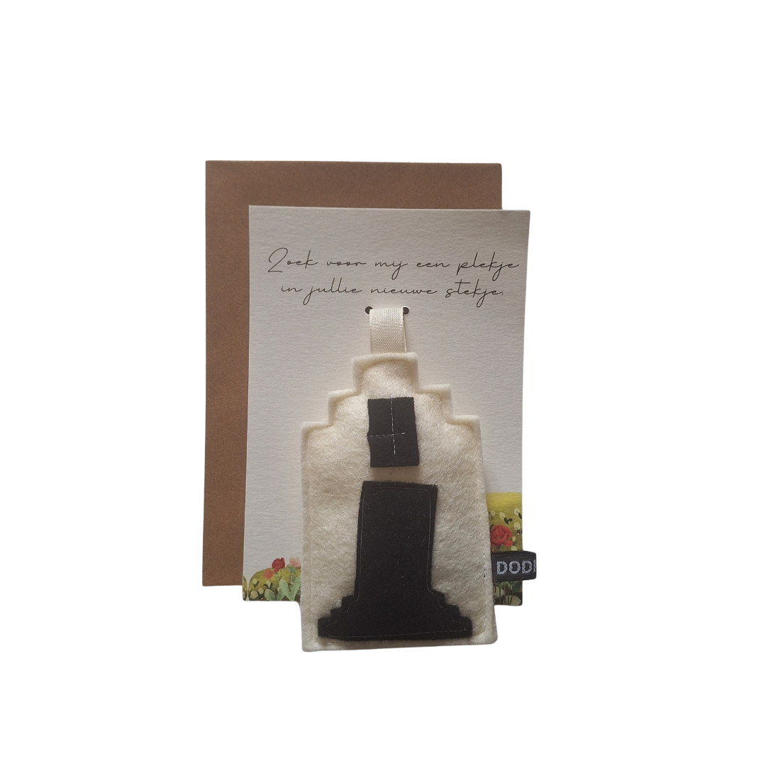 Geurkaart - zwart huisje