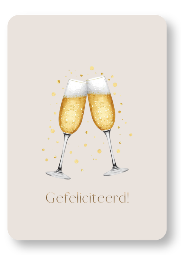 Gefeliciteerd - champagne