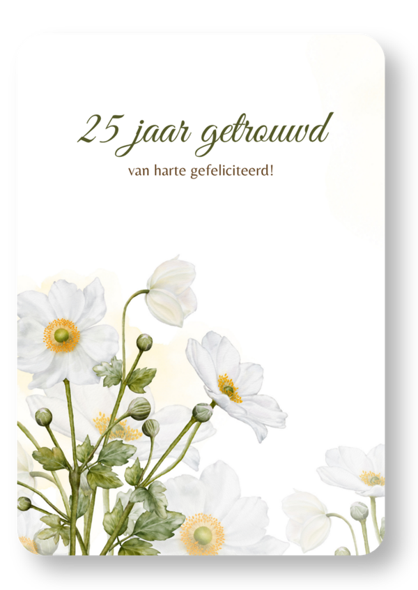 25 jaar getrouwd