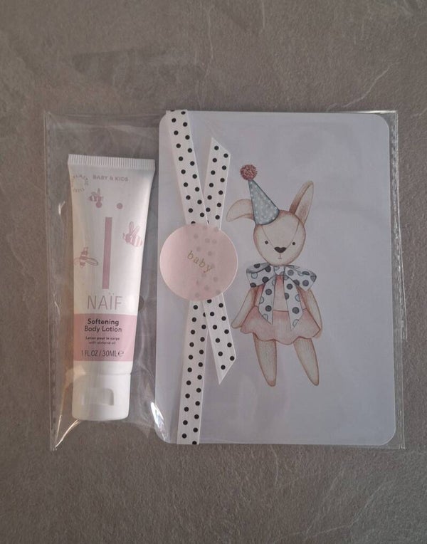 Welkom baby cadeausetje - roze