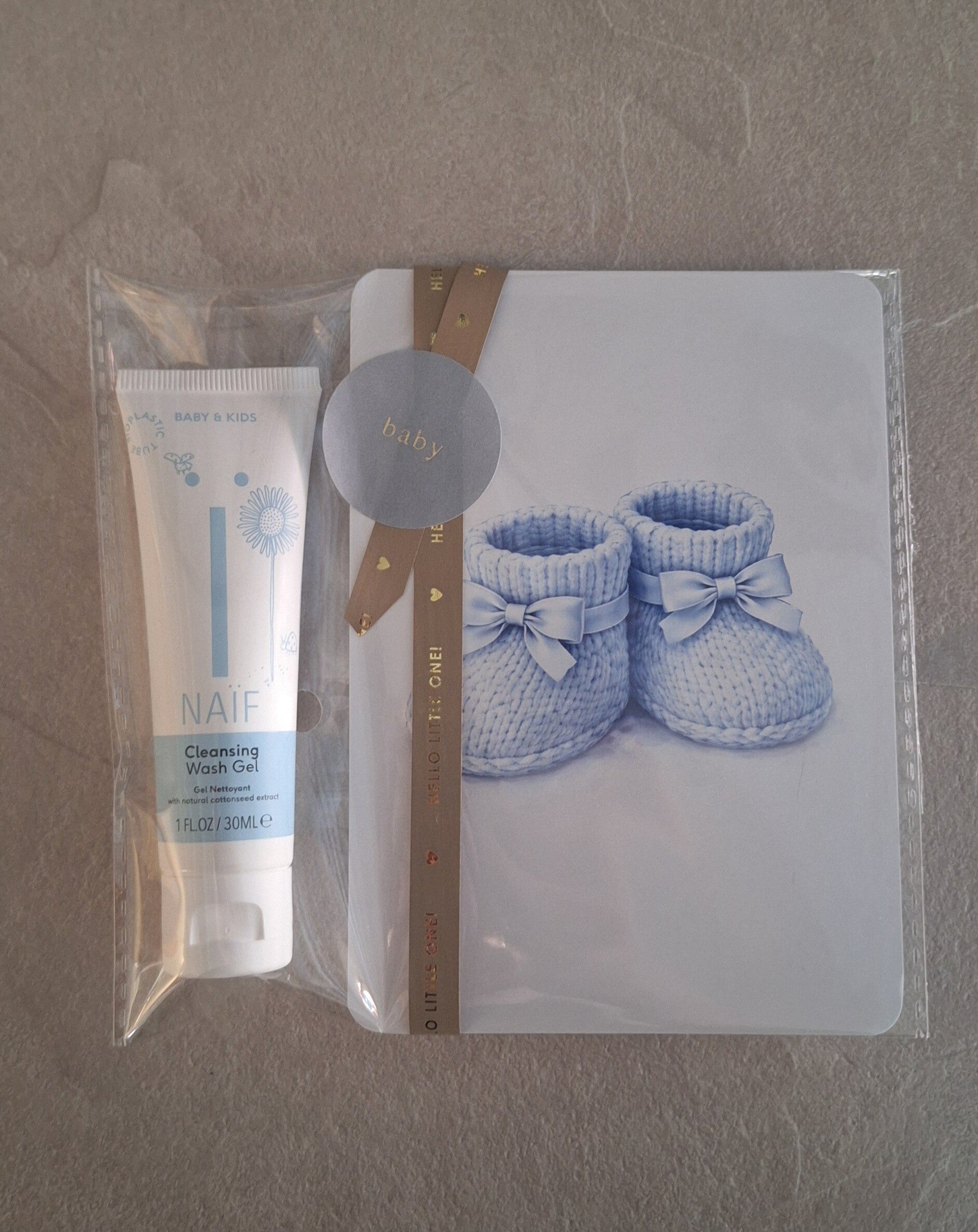 Welkom baby cadeausetje - blauw