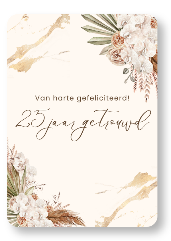 25 jaar getrouwd