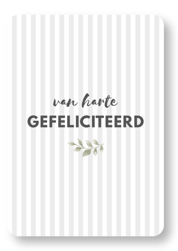 Van harte gefeliciteerd - takje