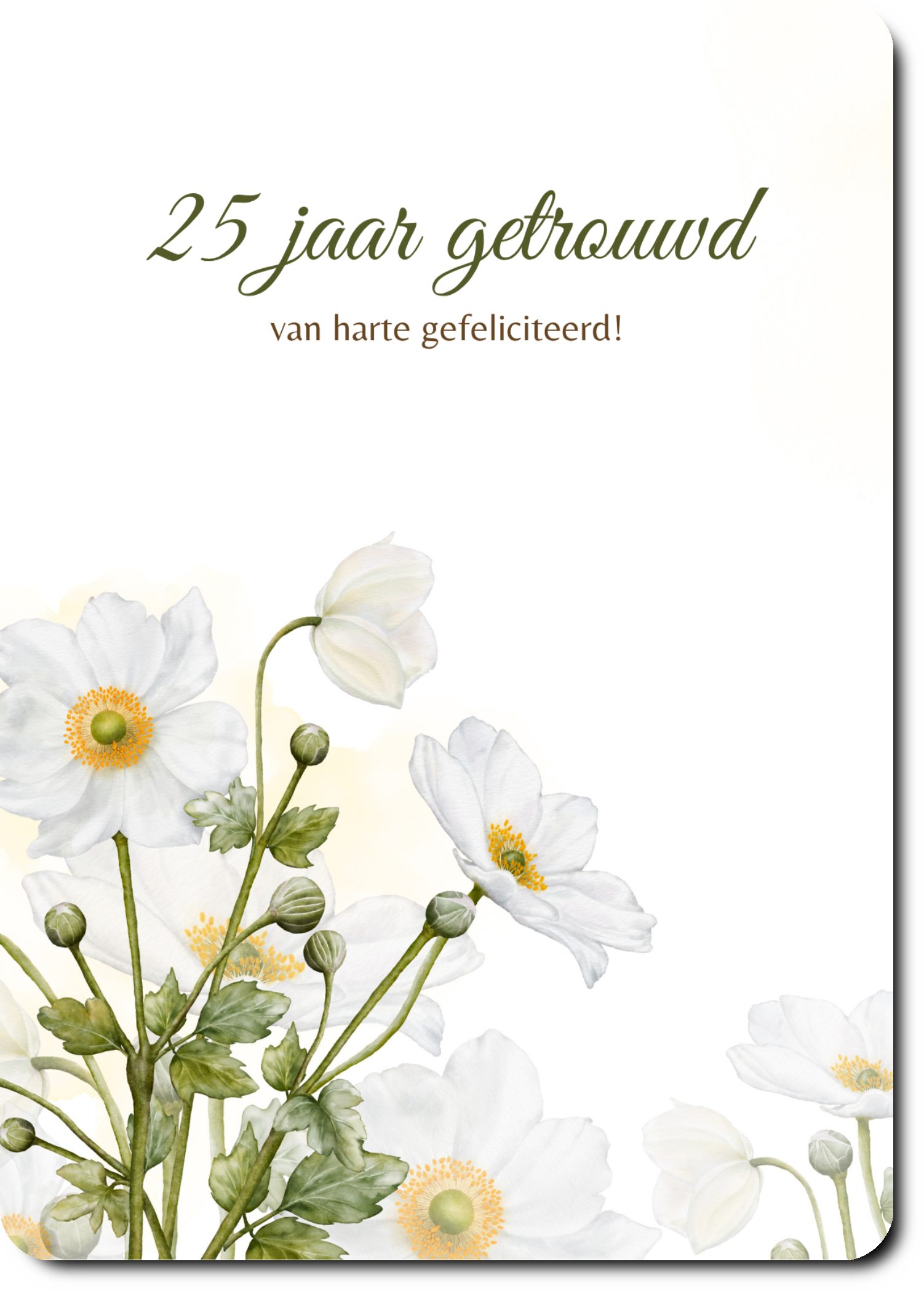 25 jaar getrouwd