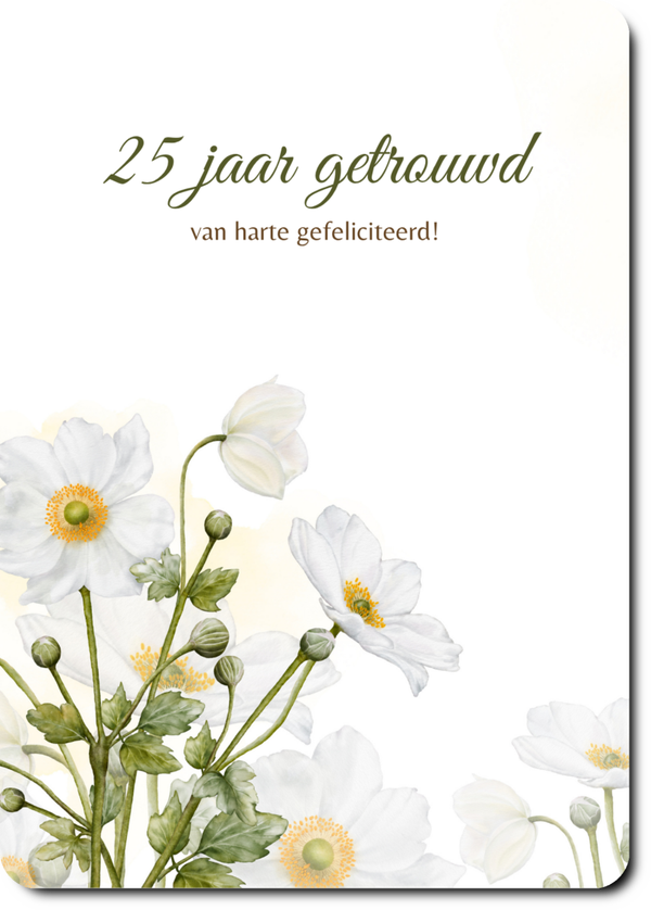 25 jaar getrouwd