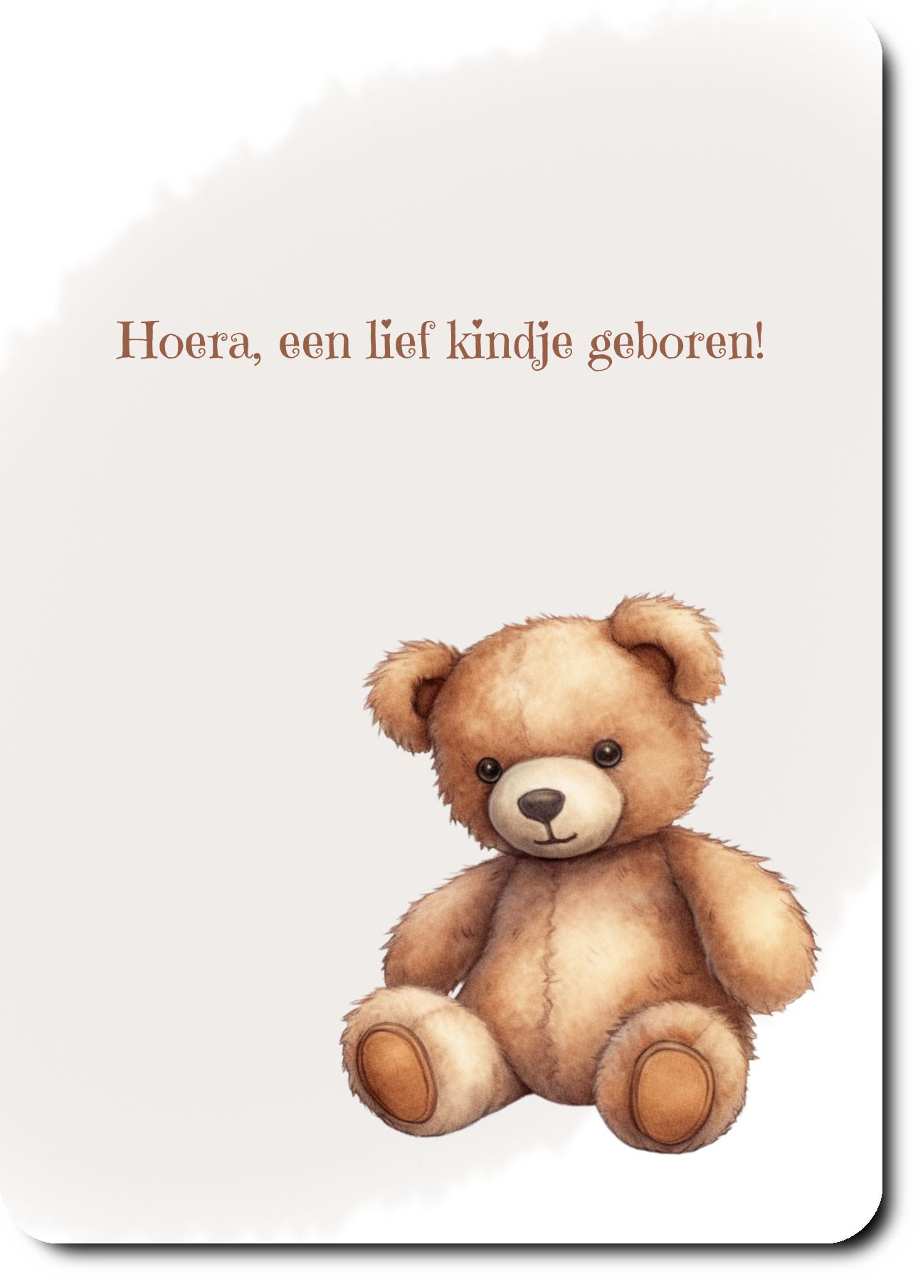 Hoera, een lief kindje geboren!