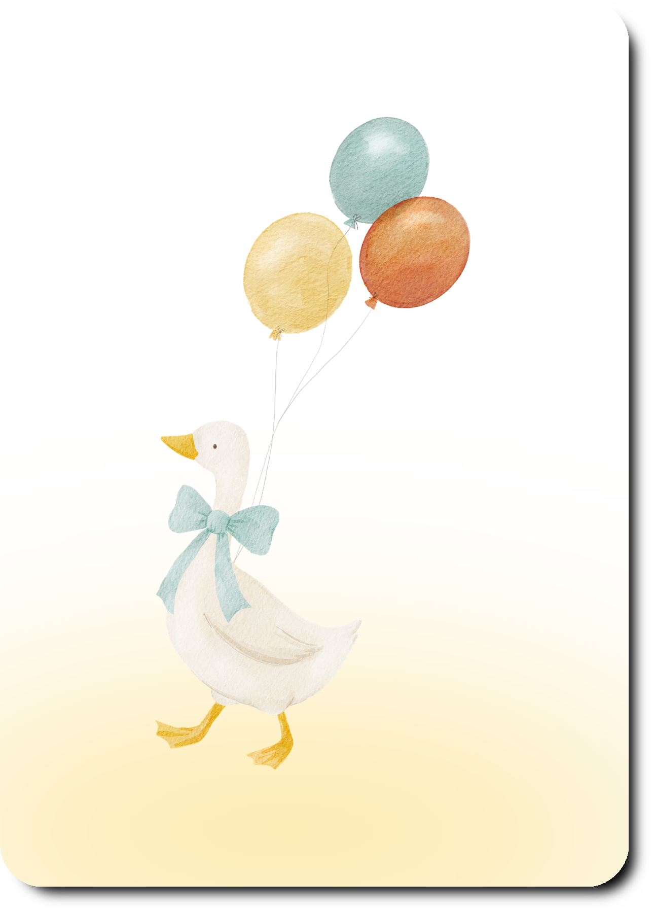 Gans met ballonnen
