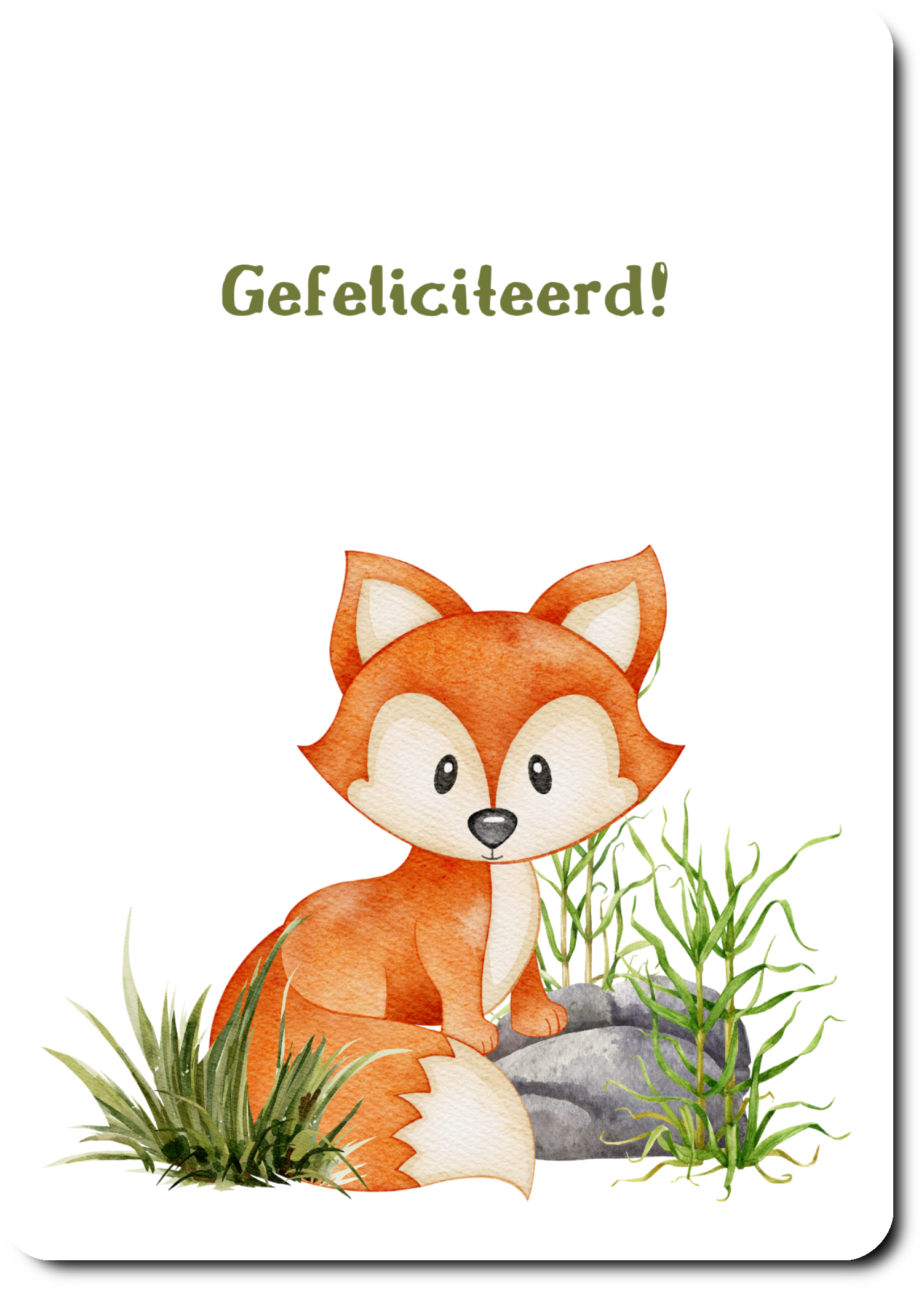 Gefeliciteerd - vos