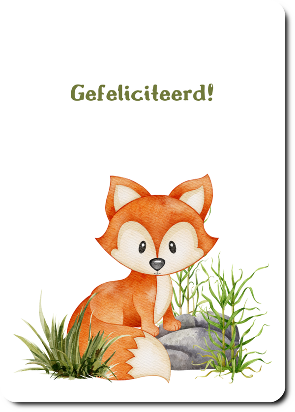 Gefeliciteerd - vos