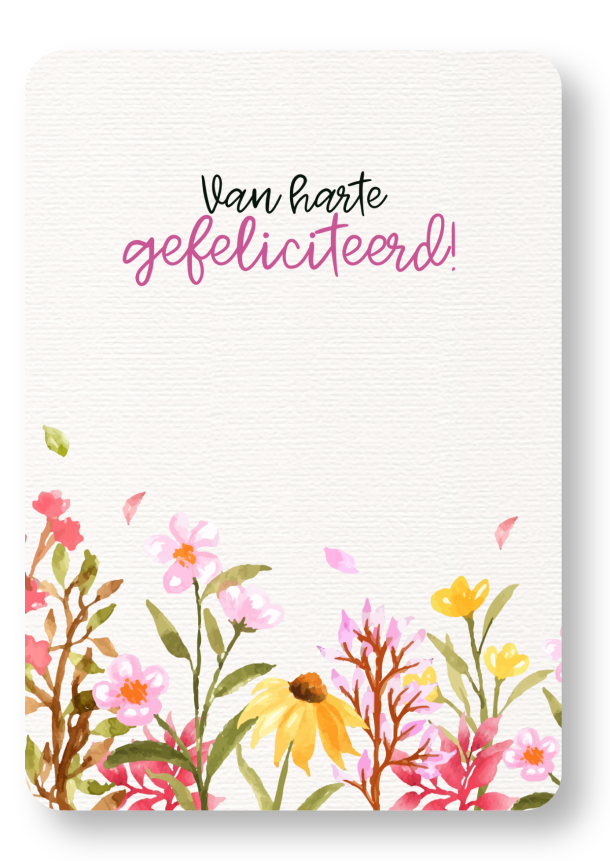 Veldbloemen - van harte gefeliciteerd