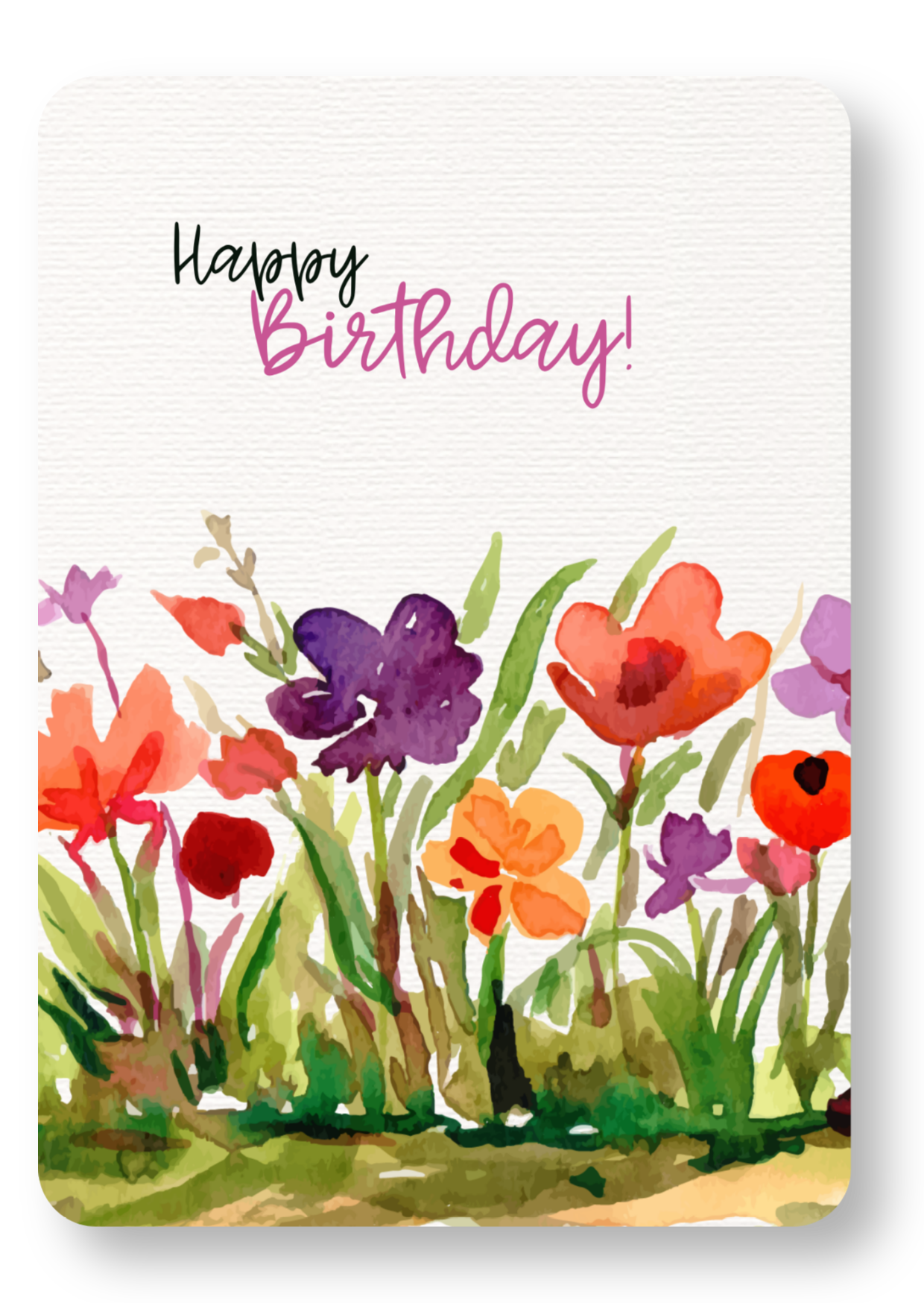 Veldbloemen - happy birthday