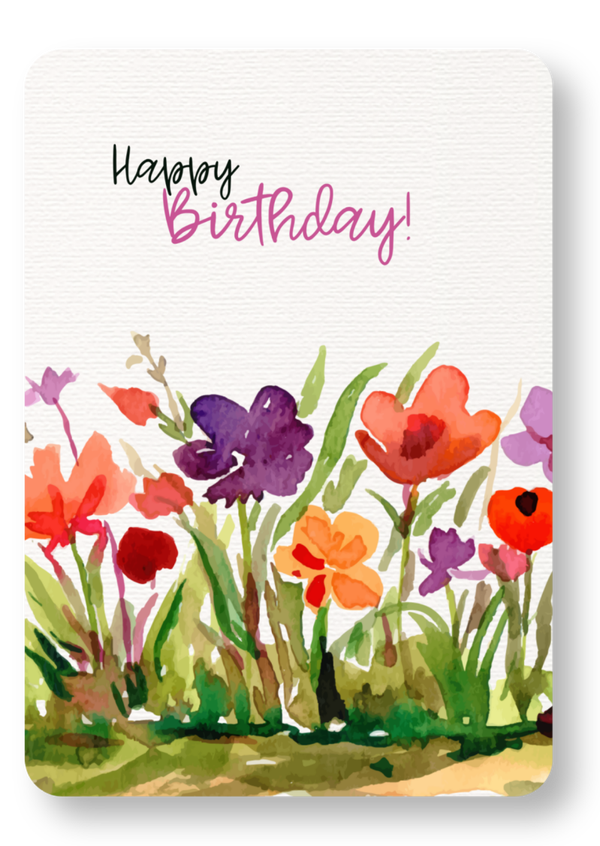 Veldbloemen - happy birthday