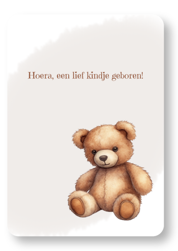 Hoera, een lief kindje geboren!