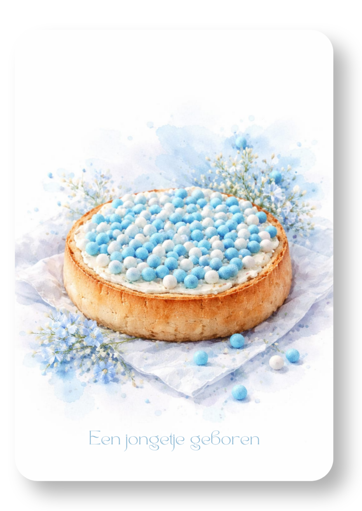 Beschuit met blauwe muisjes