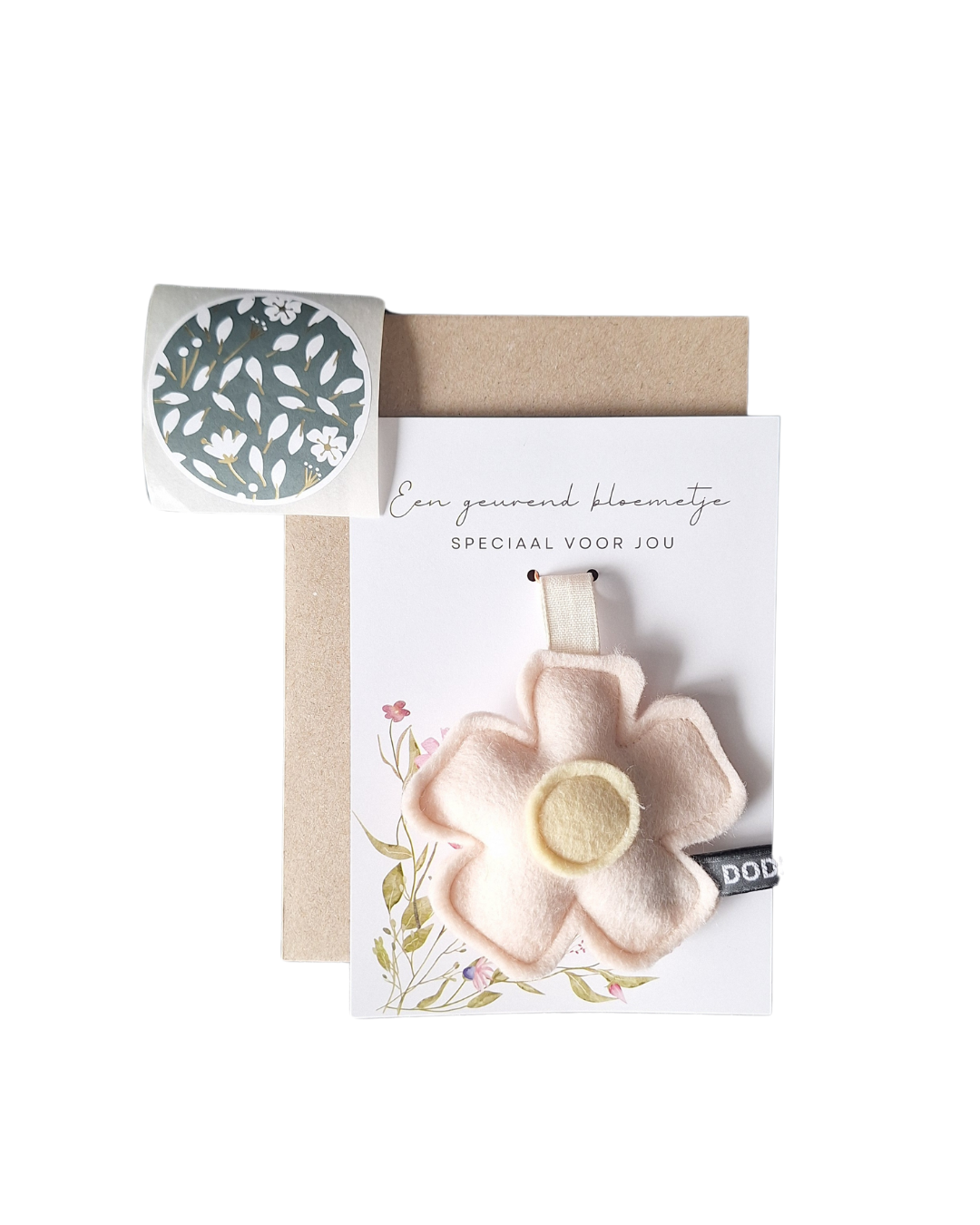 Geurkaart - roze bloem