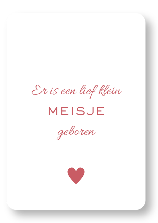 Lief meisje geboren