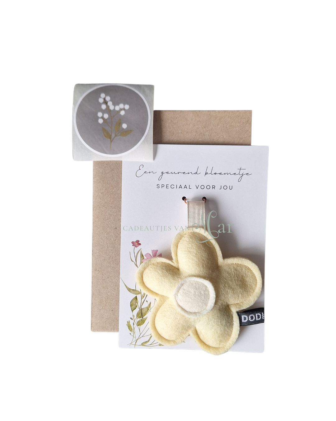 Geurkaart - gele bloem