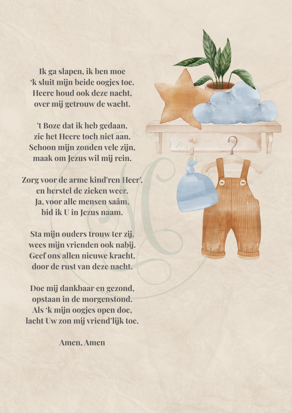 Ik ga slapen, ik ben moe *pakje*