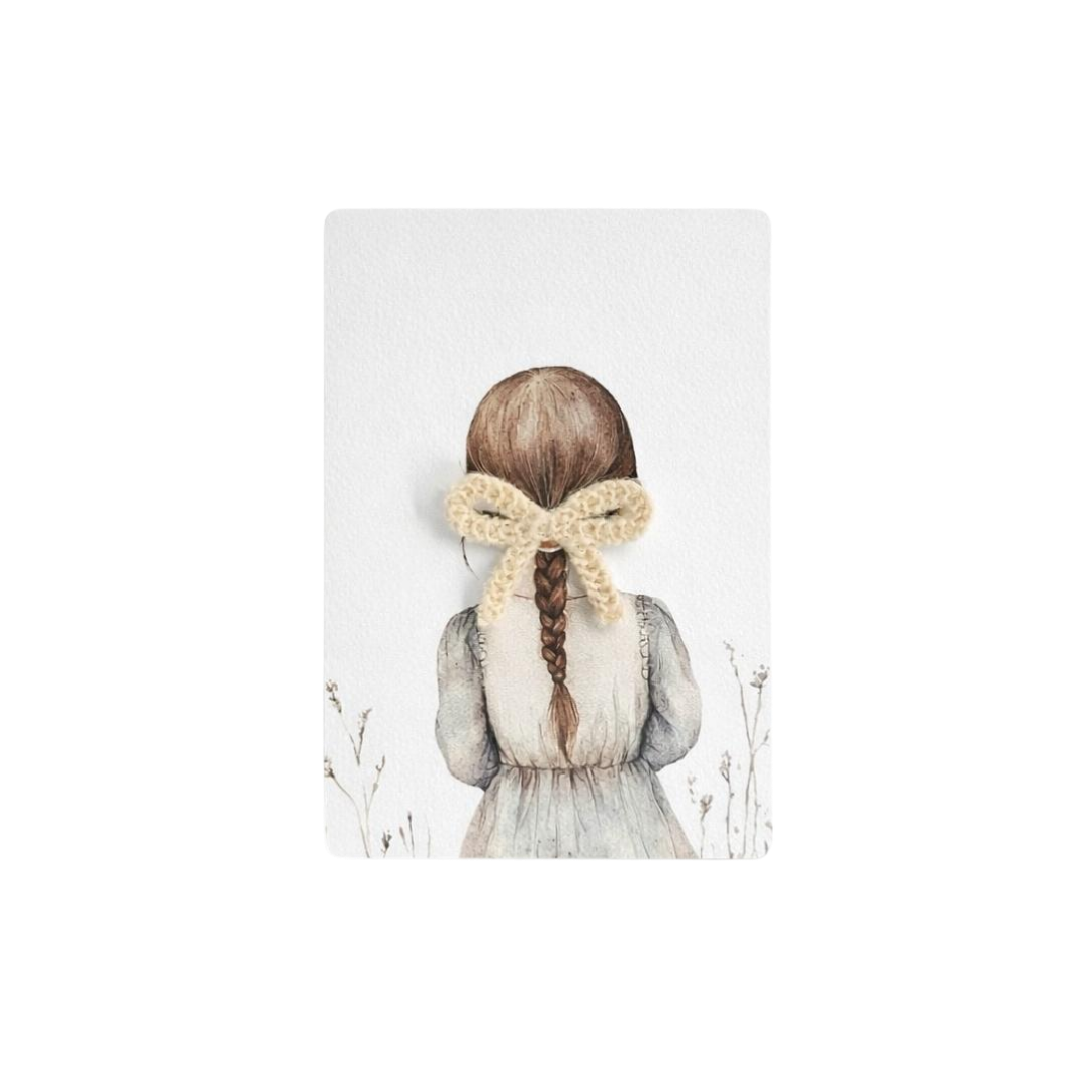 Meisje met knipje - Grote strik