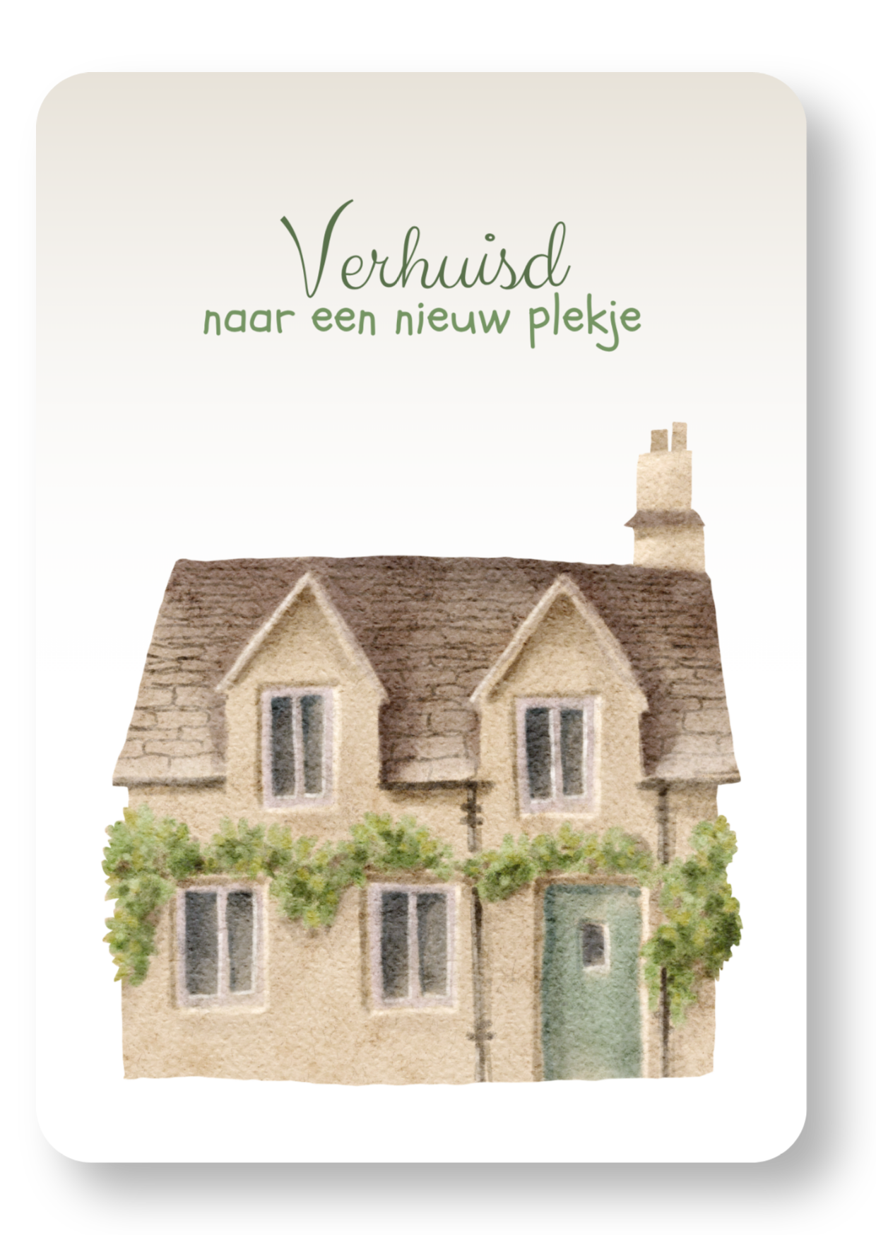 Verhuisd naar een nieuw plekje