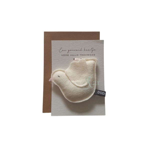 Geurkaart - witte duif