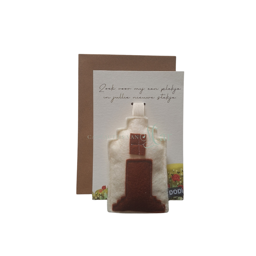 Geurkaart - bruin huisje