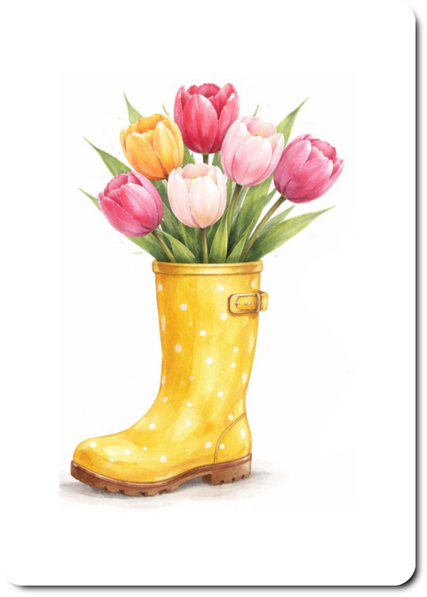 Laars met tulpen