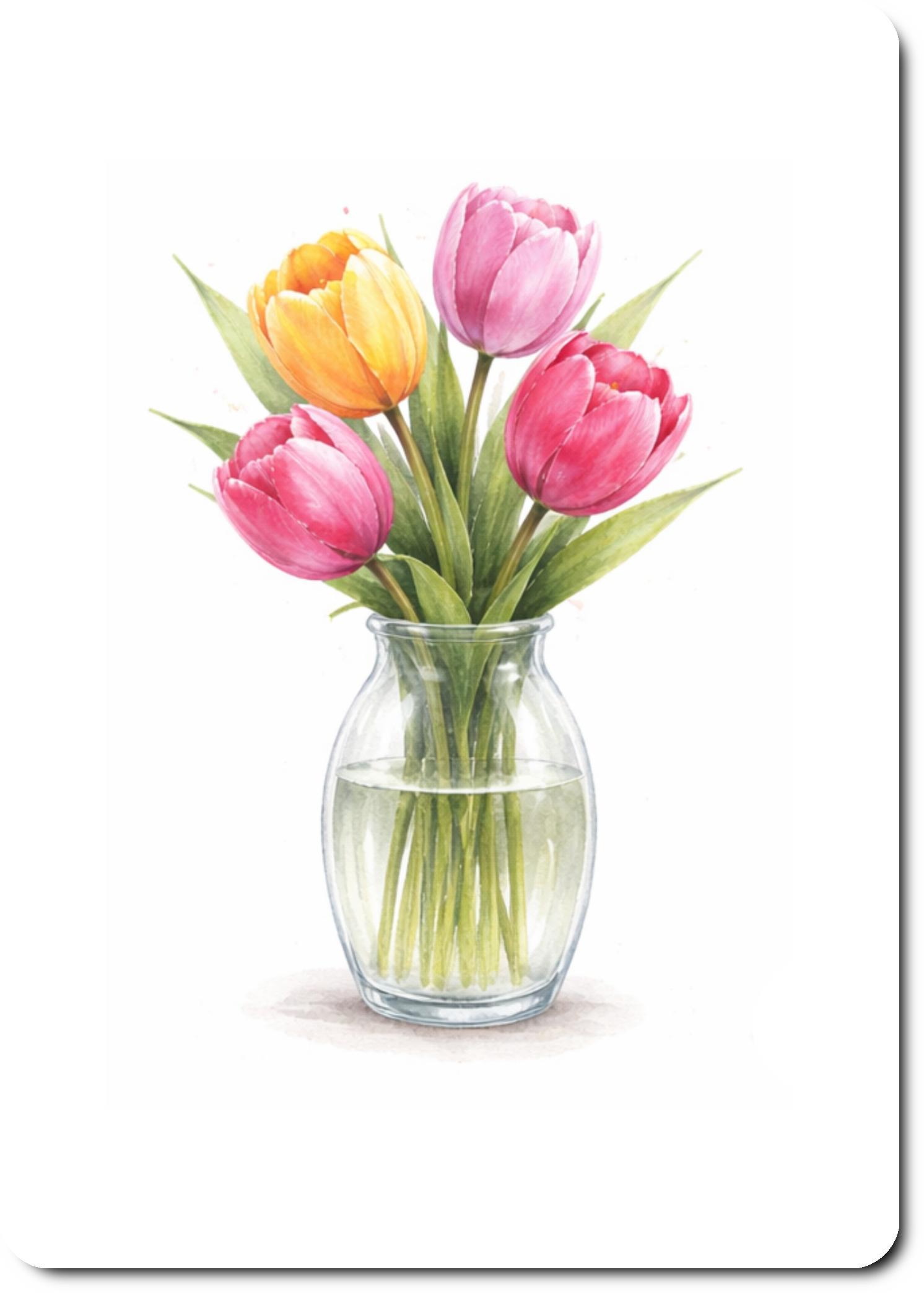 Vaas met tulpen