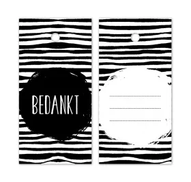 Cadeaulabel - Bedankt
