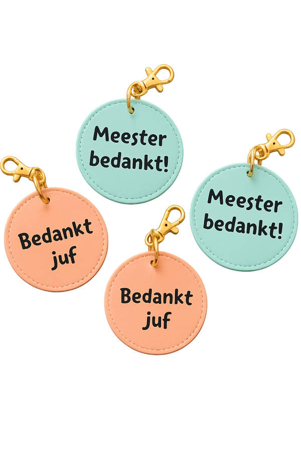 Sleutelhanger juf/meester