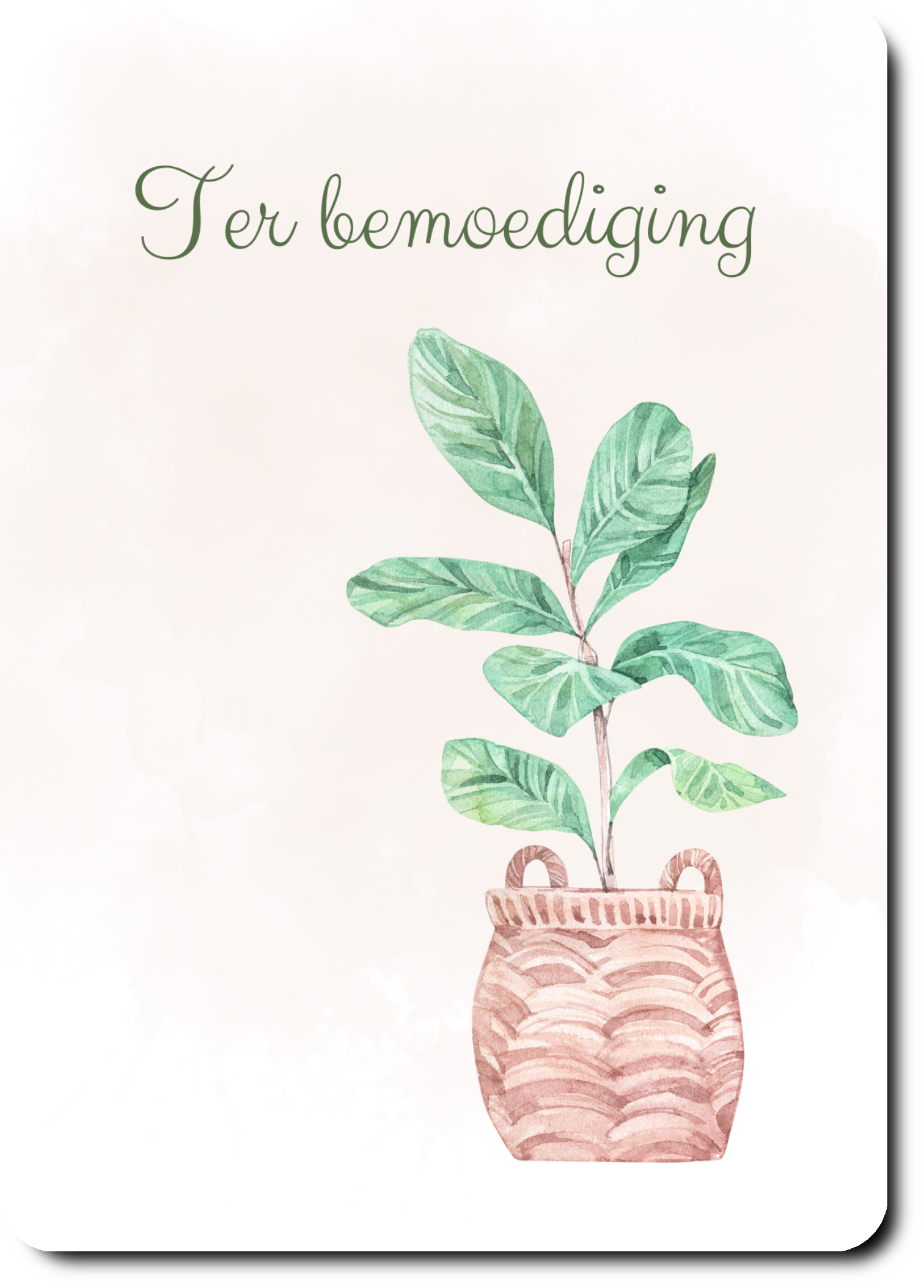 Plant  - ter bemoediging