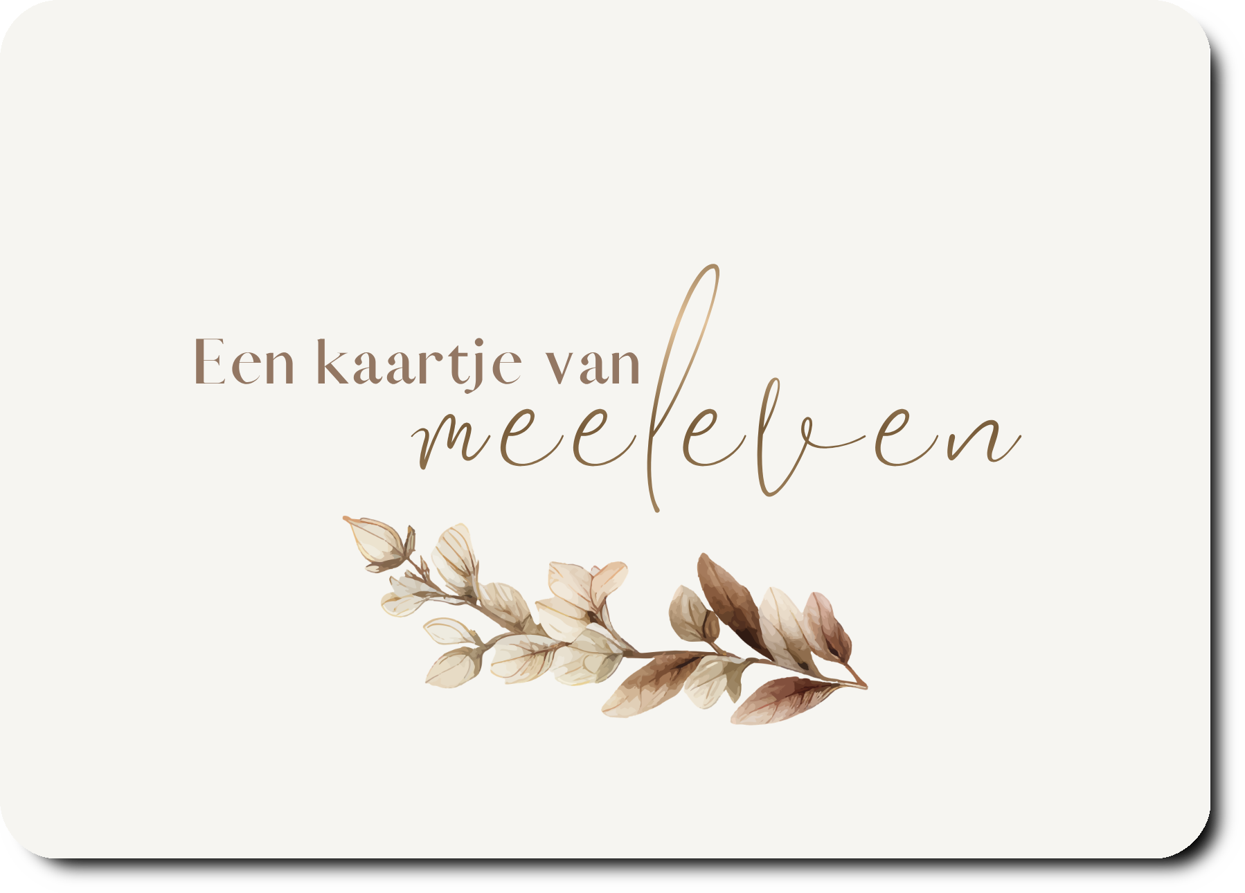 Een kaartje van meeleven
