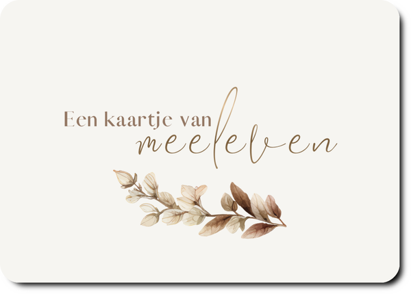 Een kaartje van meeleven