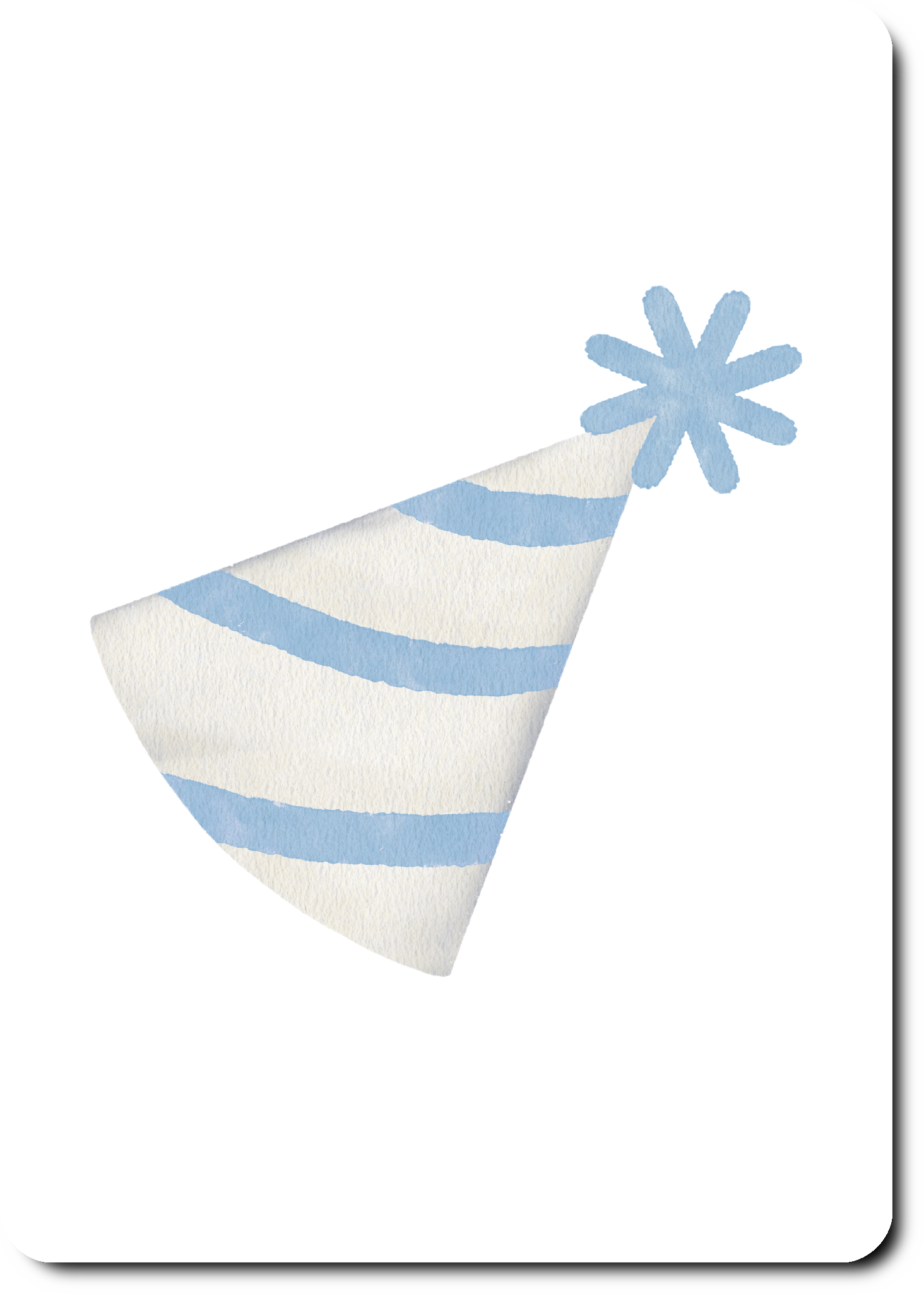 Feestmuts - blauw