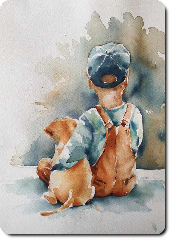 Jongetje met hond