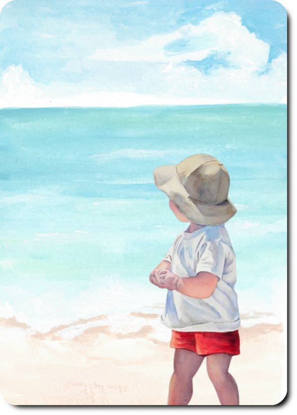 Jongetje op het strand