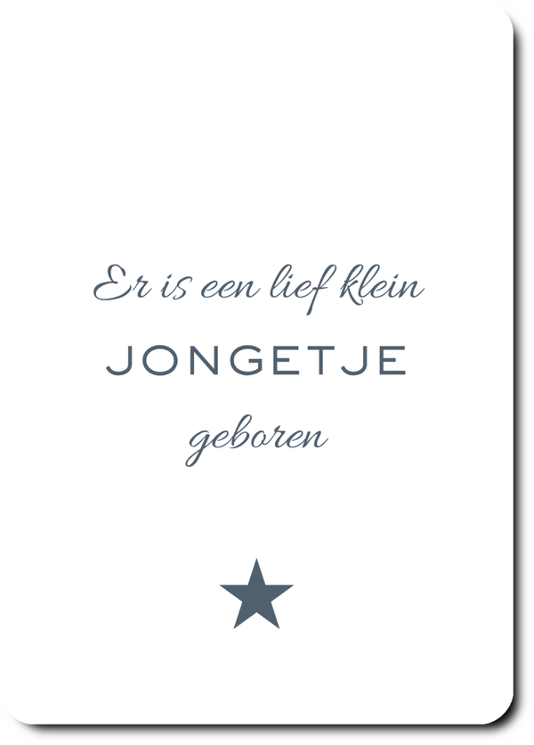 Lief jongetje geboren