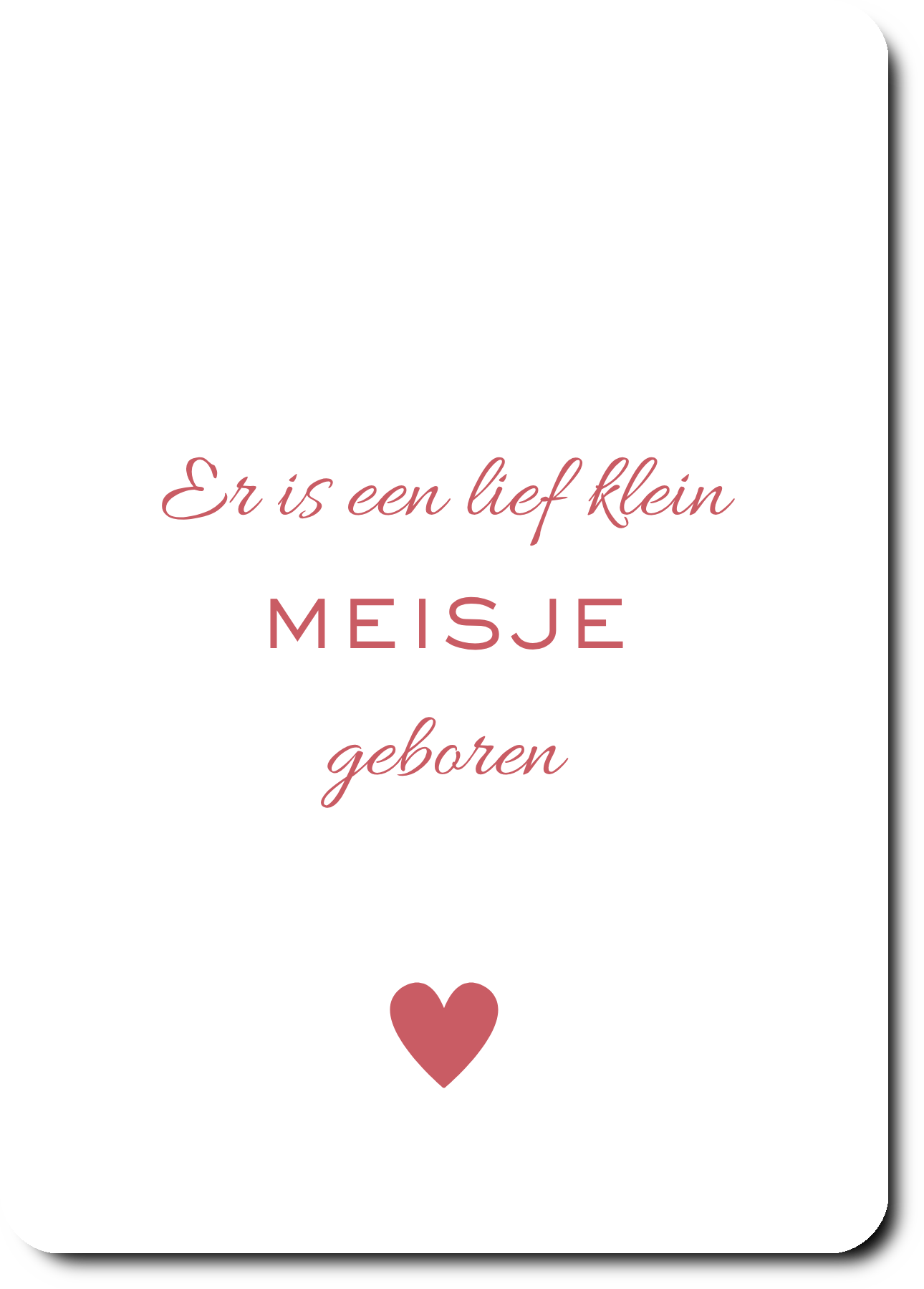 Lief meisje geboren