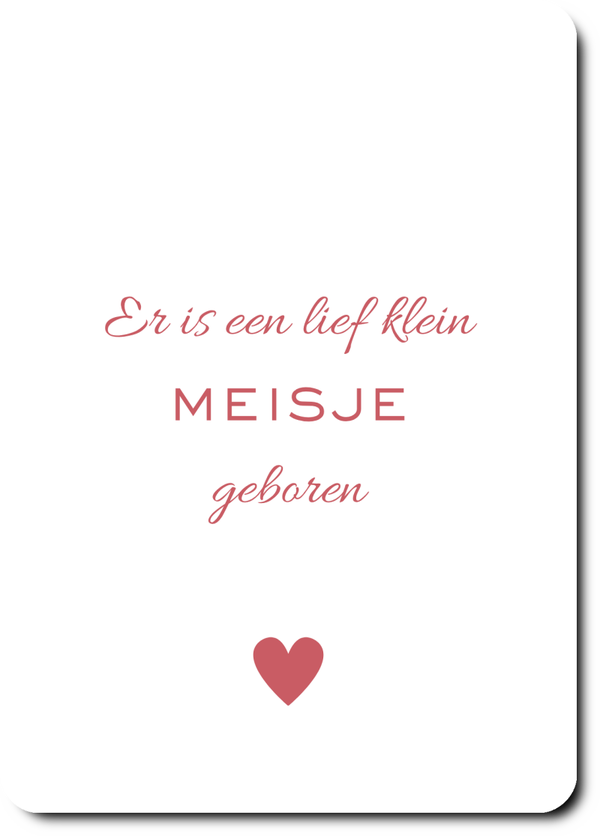 Lief meisje geboren