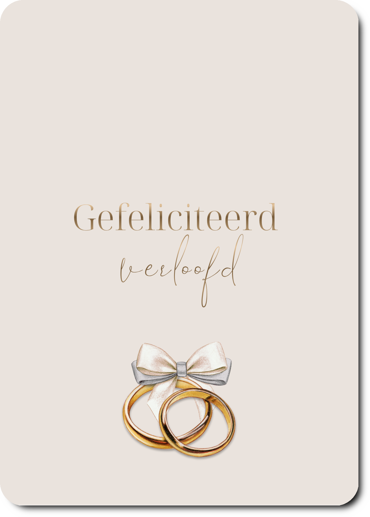 Gefeliciteerd verloofd - ringen
