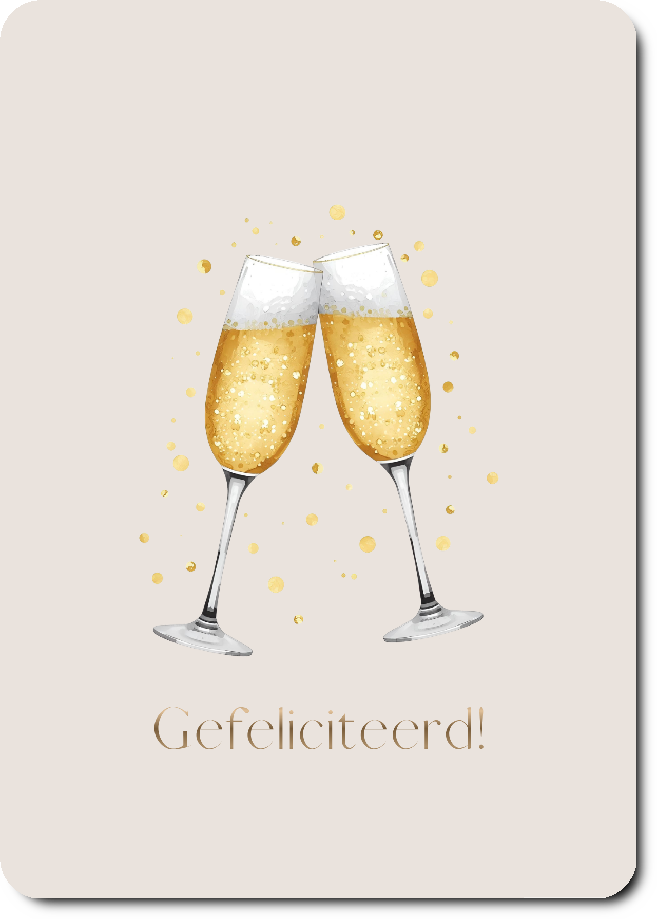 Gefeliciteerd - champagne