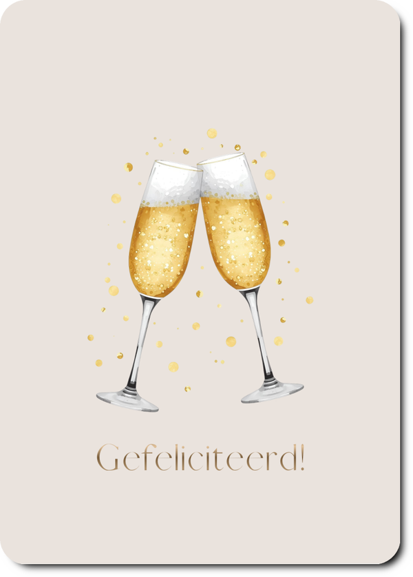 Gefeliciteerd - champagne