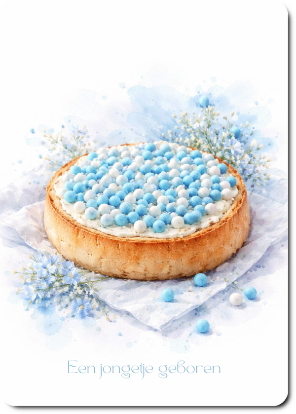 Beschuit met blauwe muisjes