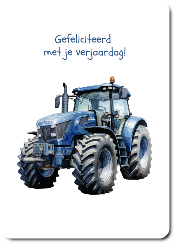 Blauwe trekker