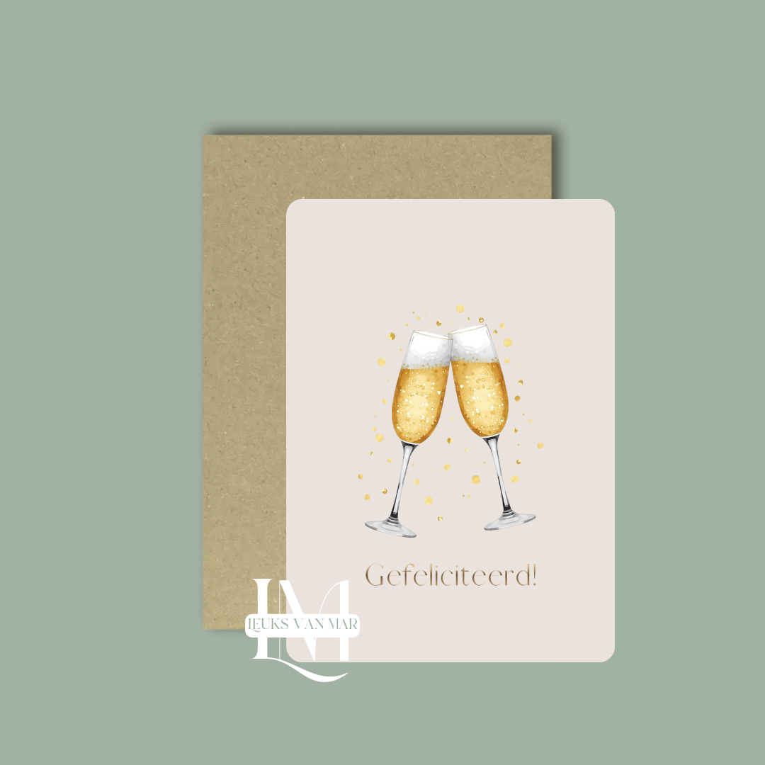 Gefeliciteerd - champagne