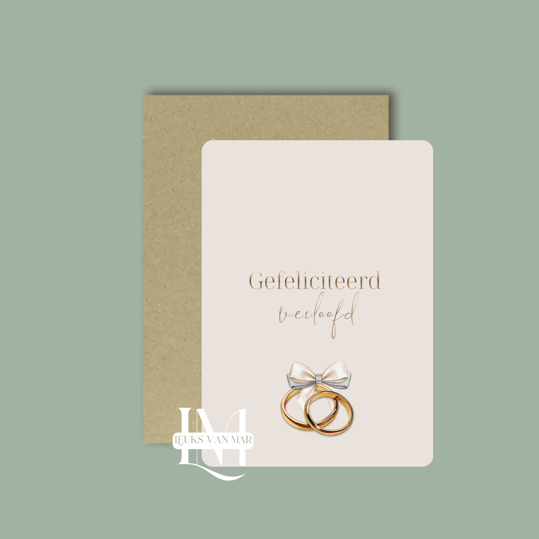 Gefeliciteerd verloofd - ringen