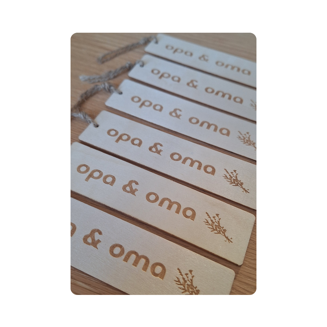 Houten hanger - Opa & oma