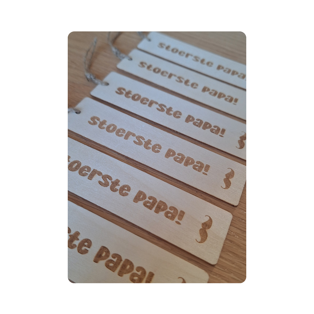 Houten hanger - Stoerste papa