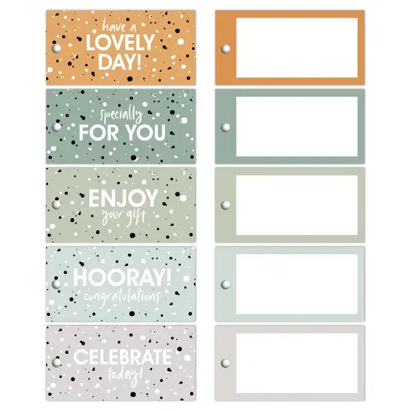 Cadeaulabel - Stippen