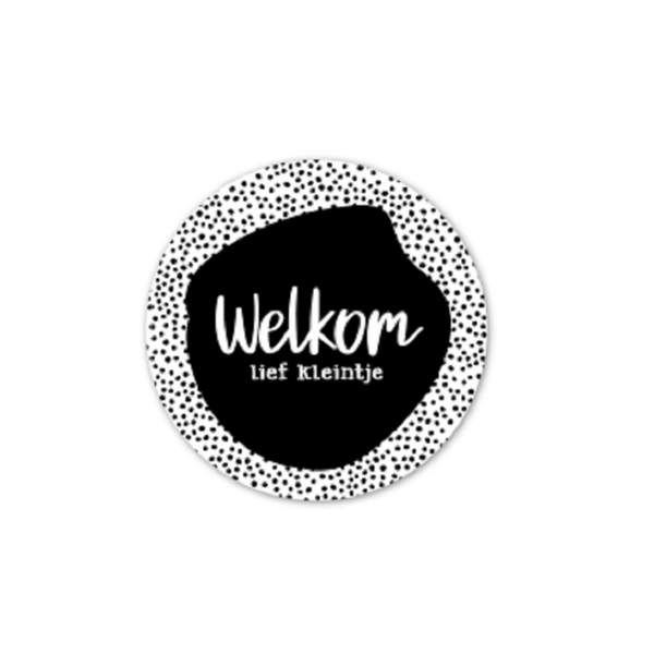 Sluitsticker - Welkom lief kleintje